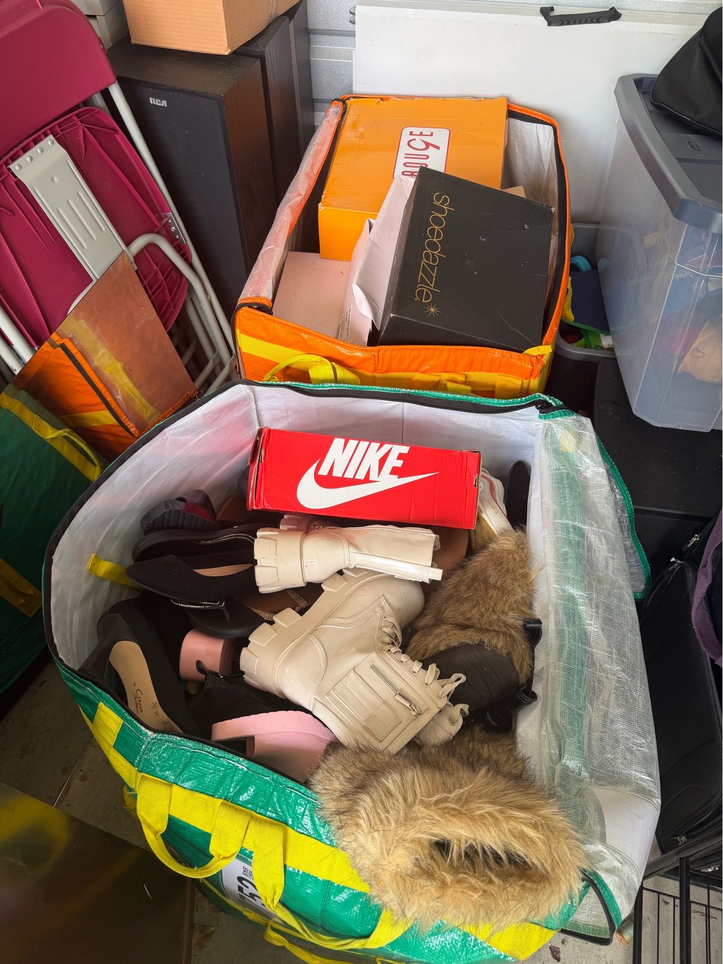 👟 Bulk Shoe Lot – 2 Boxes (New & Used – Mixed Brands)