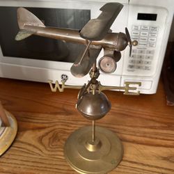 Brass And Copper Antique Desk Weather Vane 