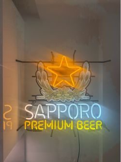 Vintage Sapporo Neon Sign