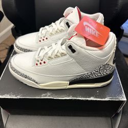 Nike Air Jordan 3 “ Reimagined White Cement” Size 9.5