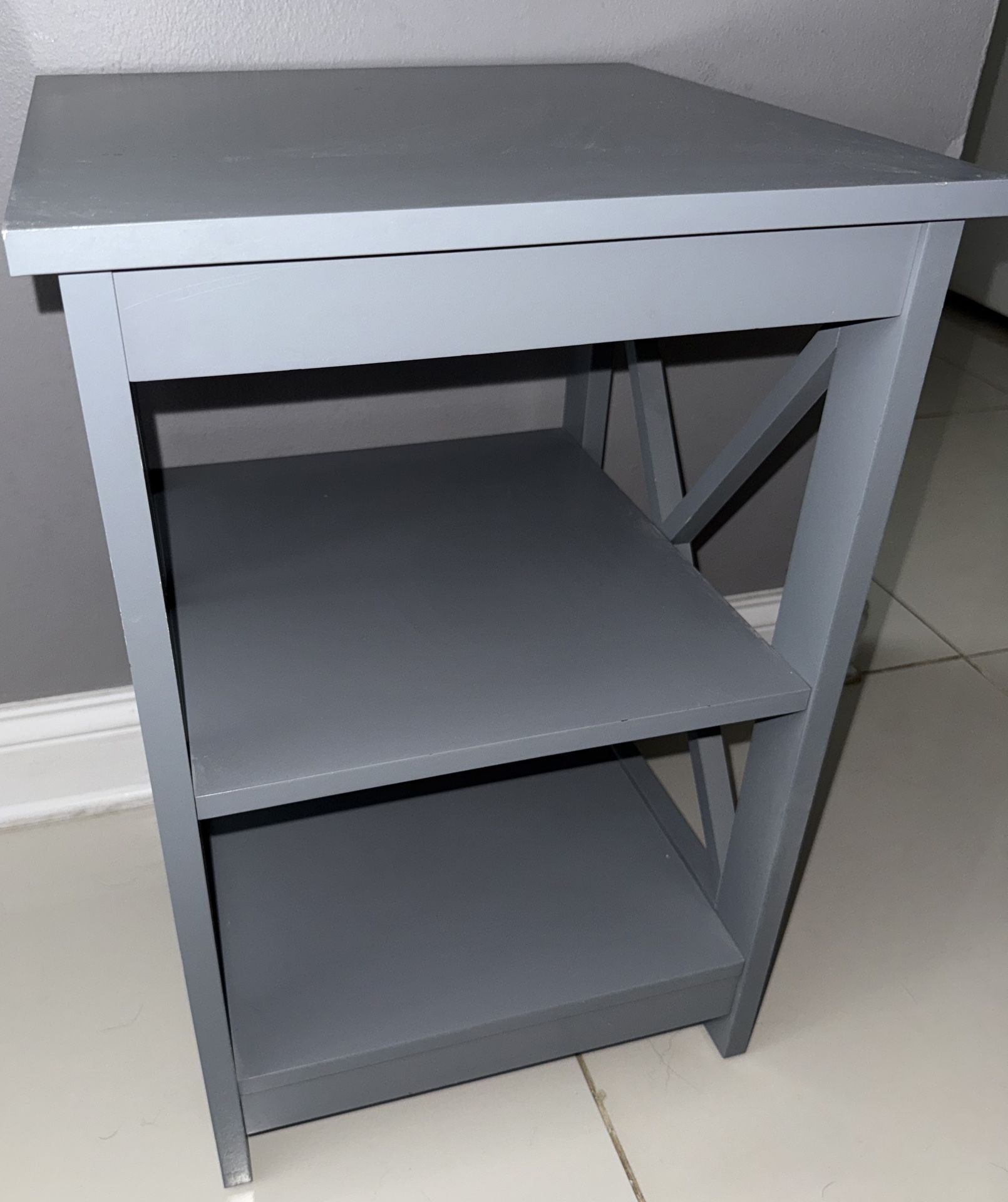 Gray Wooden Cabinet/Shelving Space