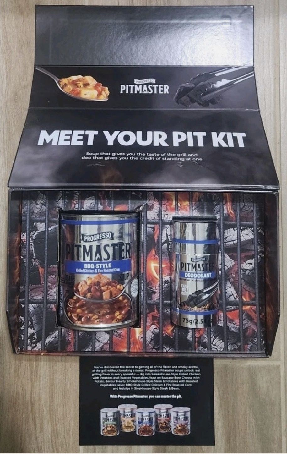 Progresso Pit Kit Pitmaster Soup And Smoke-Scented Deodorant