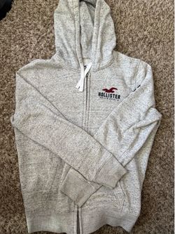 Grey Hollister California ZipUp Hoodie