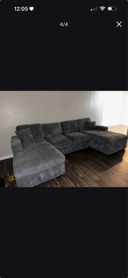 Grey couches