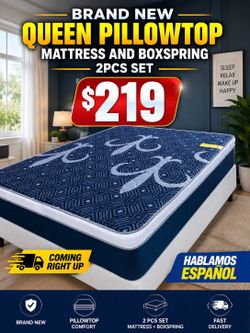 🇺🇸🇺🇸NEW QUEEN PILLOWTOP SET $219
