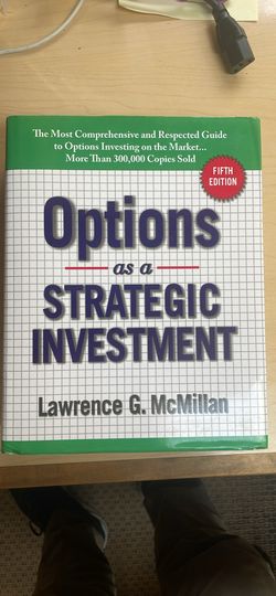 Options As A Strategic Investment Fifth Edition