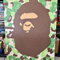 Bape Bathing Ape Custom Painting Large 