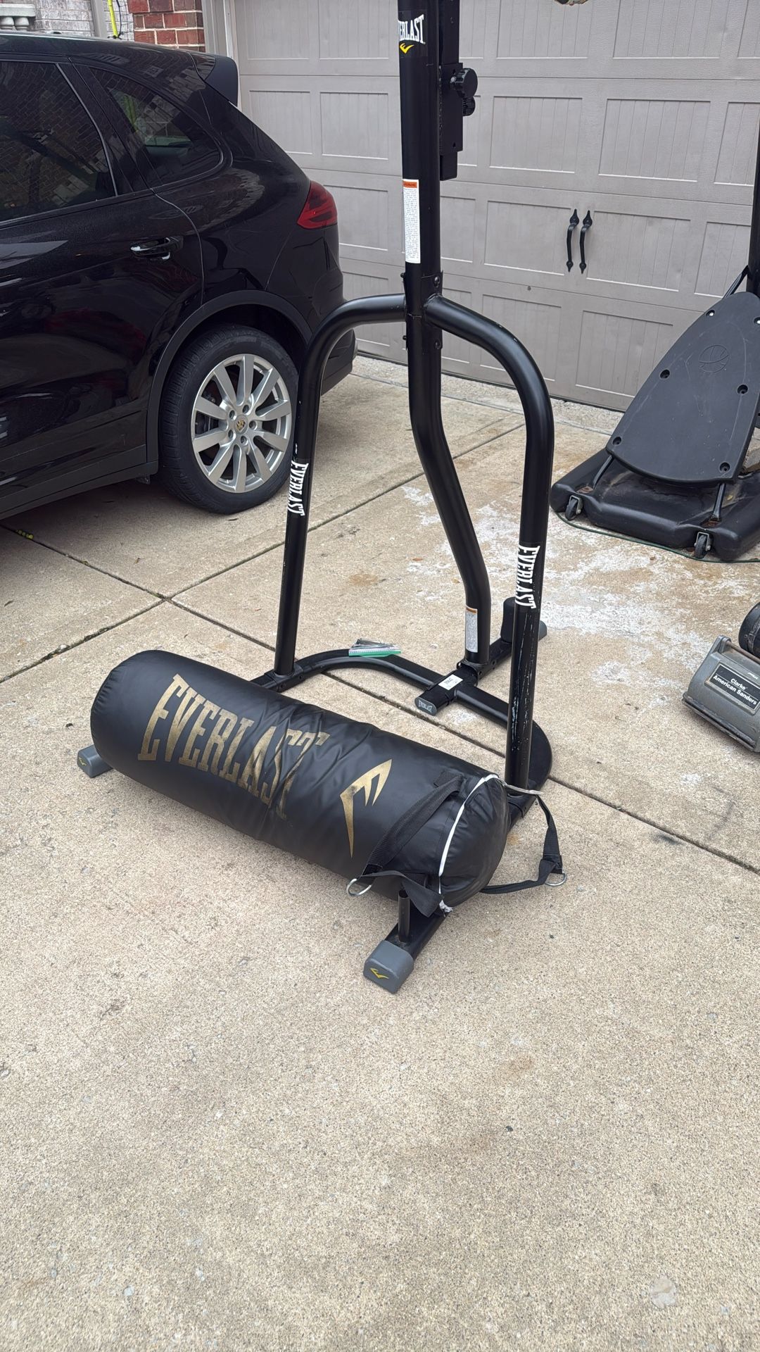 Like NewEverlast Dual Station Heavy Punching Bag & Speed Bag Boxing Trainer