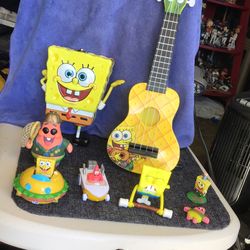 Collectible vintage sponge Bob items