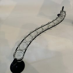 Metal Candle Holder 12 Glass Holders 