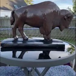 The Classic Brown Buffalo Statue