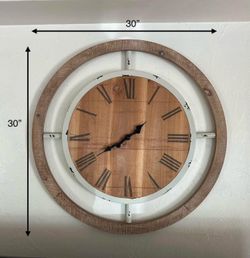 Wood clock