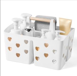 Portable Plastic shower caddy Basket Organizer Divided - bathroom, diaper caddy,
