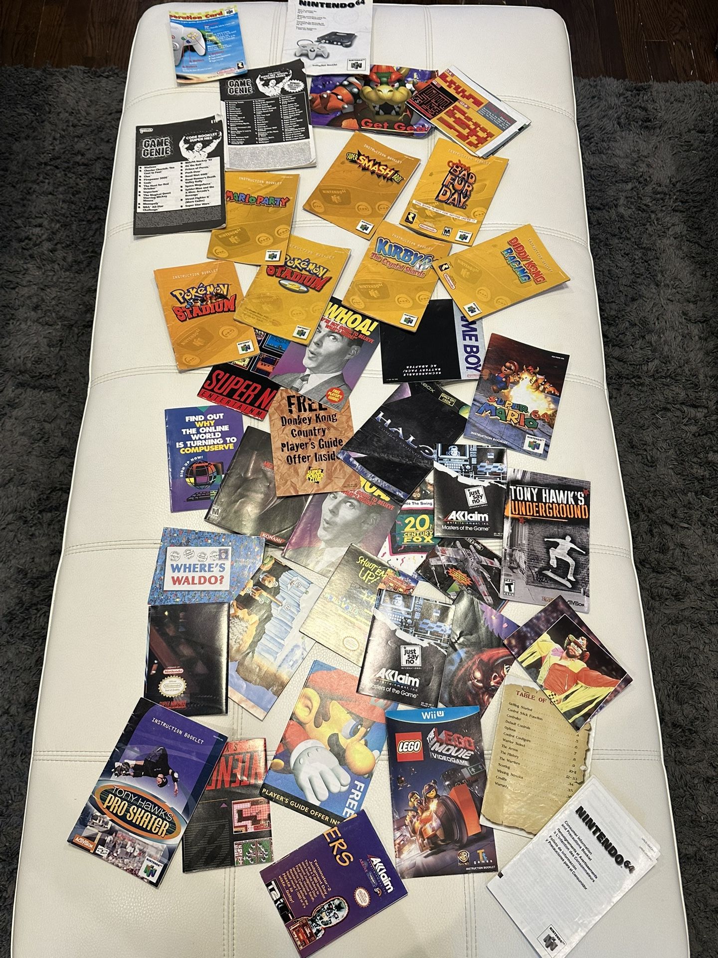 Lot of Nintendo Manuals Instructions Posters etc
