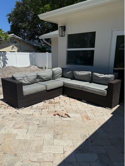 Fina gray  patio sectional