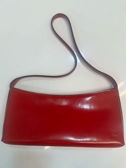 Y2K Cherry Red DKNY Baguette Bag