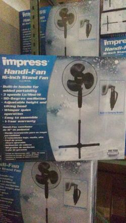 16 inch Impress Stand Fan 3 speed Black