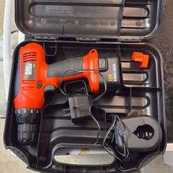 Black & Decker Drill With Battery And Charger
