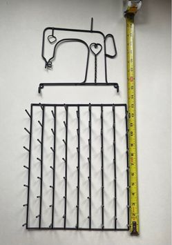 Sewing 63 spool rack with wall hanger