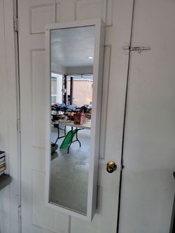 Mirrored Wall Jewelry Cabinet