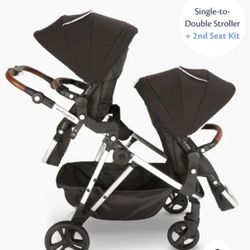 Mocking Bird Double Stroller With Bassinet 