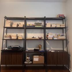 Elegant 3-Piece Wooden Bookshelf Set – Must Go!