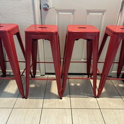 Red Bar Stool