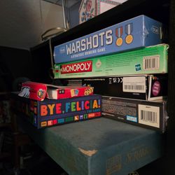$10 for all board games scrabble charades monopoly uno