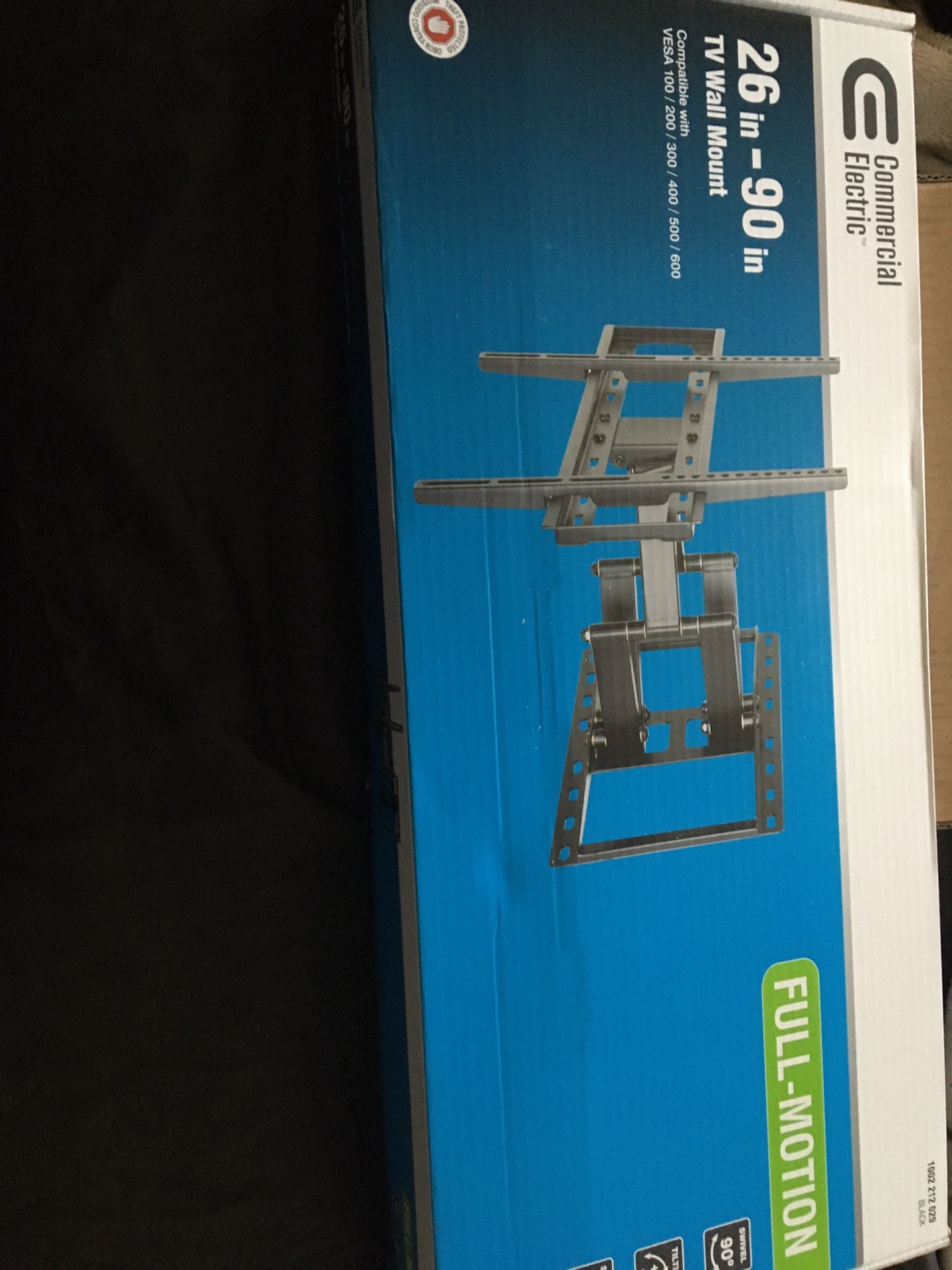 26 in 90 intv wall mount new