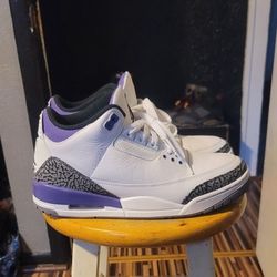 Jordan 3 Dark Iris Grear Cond Sz 9.5 $150