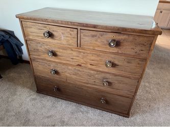Vintage solid wood chest of drawers