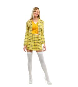 Clueless Cher Yellow Plaid Halloween Costume