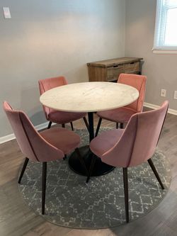 Marble Top Dining Room Set