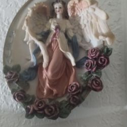 Antique Angel Plaque