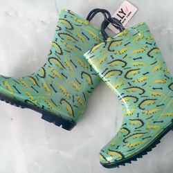 Green Rain Boots , Size 2