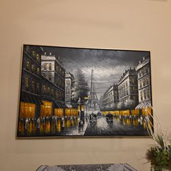 Eiffel tower painting
