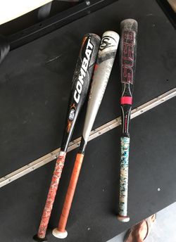 Baseball bats: Combat/ Rawlings/ Lousville