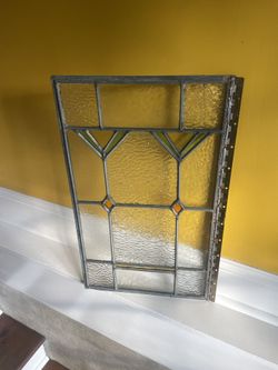 Antique Window. Stained Glass. Deco