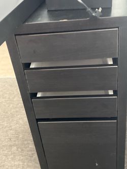 Black 4-Drawer Storage Cabinet – $5