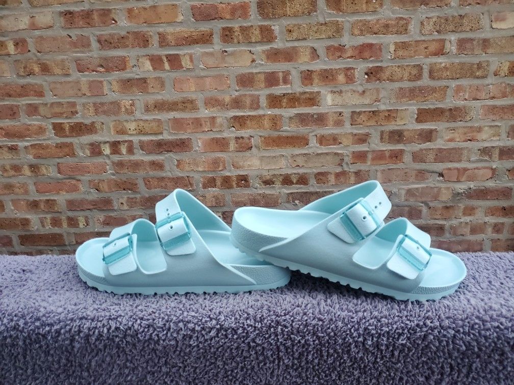 Birkenstock Eva Sandals Aqua Blue 40 Women's 9 Men 7 New