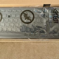 Black Wired Keyboard New