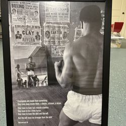 Motivational Poster Framed. 