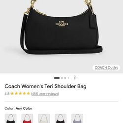 Coach teri shoulder bag
