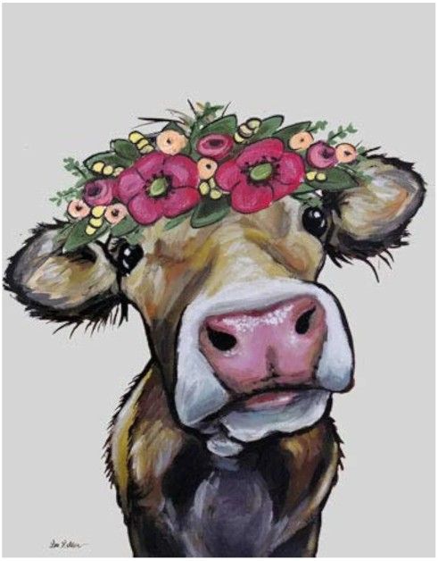 Cow Tin Sign
