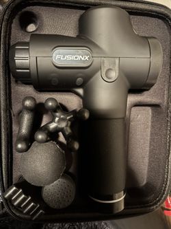 Fusion Black Pro Deep Tissue Massage Gun for Athletes - Percussion Massager for Pain Relief, Muscle Therapy and Relaxation