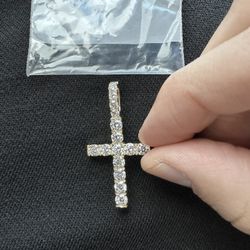 14k Gold And Diamond Cross