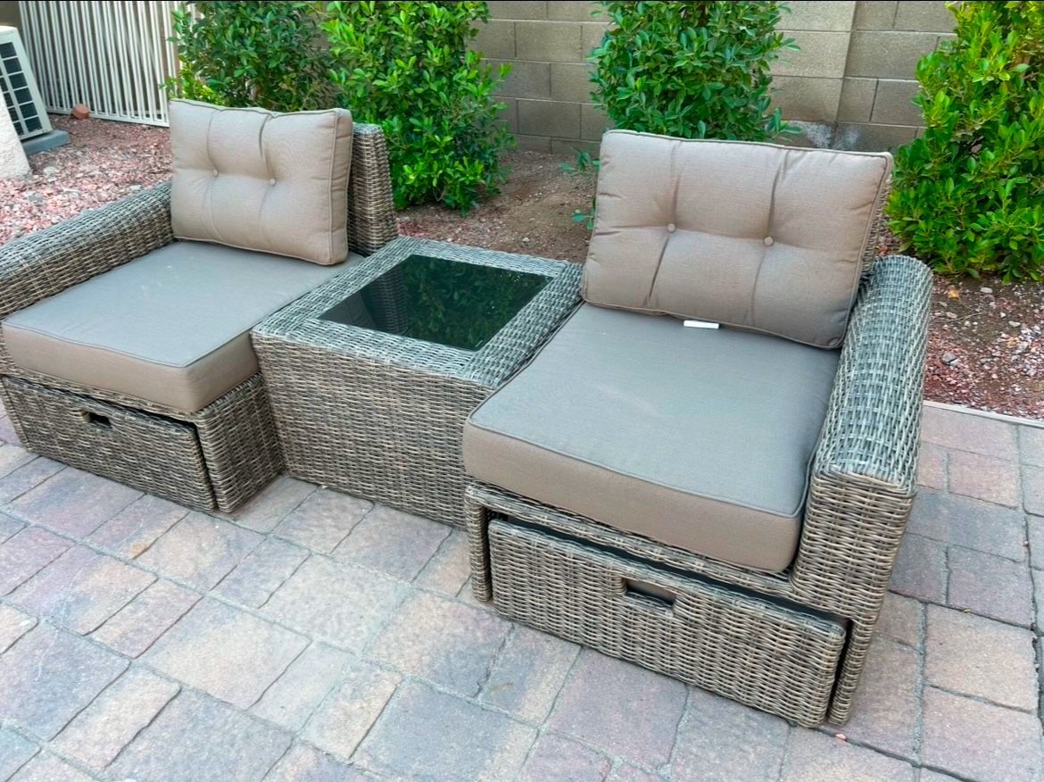 BRAND NEW Patio Furniture Set - Ove Decors Langley 5 Piece Conversation Set