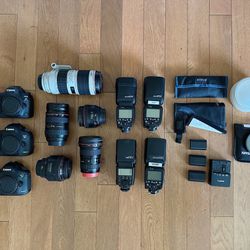 COMPLETE Canon 5D Mark iv, 5D Mark iii with EF Canon L Glass Pro Camera Kit