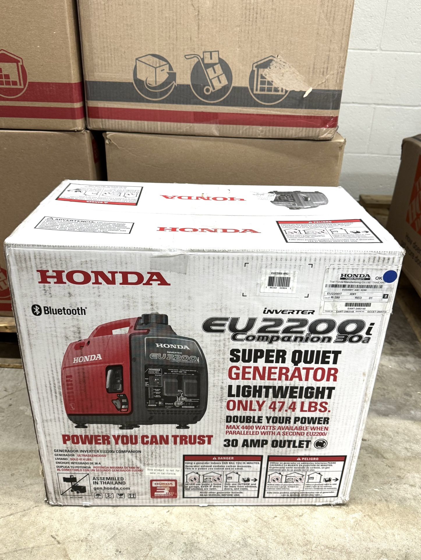 honda EU2200i generator inverter Companion 30a