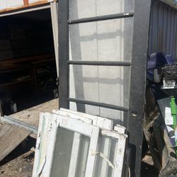 Vintage Solid Wood 5 Pane Door 